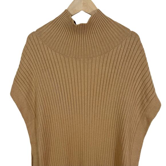 Banana Republic Tan Light Brown Short Sleeve Sweater Tunic Size XS/Small - Picture 3 of 7